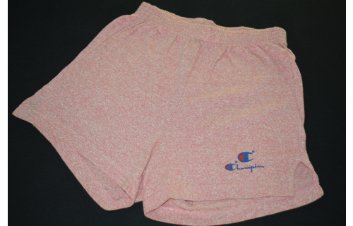 Champion Shorts Pant Sport Kurze Hose Vintage 80er 80s Spellout Lachs Salmon S