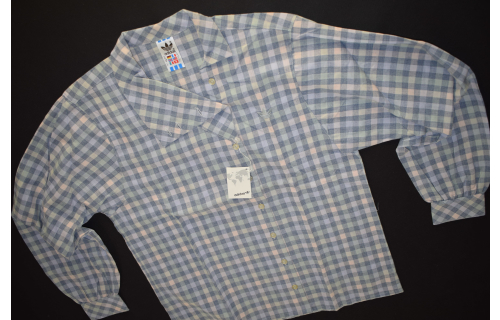 Adidas Hemd Button Down Shirt Casual Vintage Deadstock Pastel 80s 80er 36 NEU