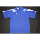 Adidas T-Shirt TShirt Vintage Deadstock 2005 Sport Blau Blue D 140 S NEU NOS