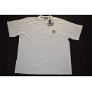 Adidas T-Shirt TShirt Vintage Trefoil Logo Grau Grey 90s...