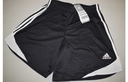 Adidas Short Shorts Hose Sport Fussball Schwarz Black Trio 11 Show S L NEU NEW