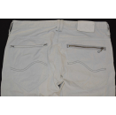 Lee Jeans Hose Pant Trouser Manichetta Denim Weiß Label Grau Grey W 33 L 32