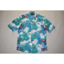 Marvelis Hemd Button Down All Over Print Shirt Hawai Comic Papaqgei Parrot S M L NEU