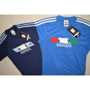 2x Adidas T-Shirt TShirt Sport Vintage Italia Italien Wm...