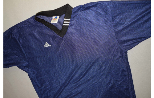 Adidas Trikot Jersey Maglia Camiseta Shirt durchsichtig see through Glanz Shiny L