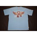 Johnny Blaze T-Shirt Vintage Hip Hop Rap Raptee 2000er Big Logo Baby Blue XL NEU