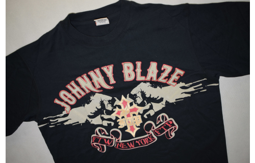 Johnny Blaze T-Shirt Vintage Hip Hop Rap Raptee 2000er Big Logo Graphic M L XL  NEU