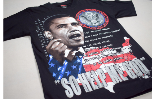 Obama T-Shirt Vintage Inauguration Speech 2008 USA America Raptee M L XL XXL NEU