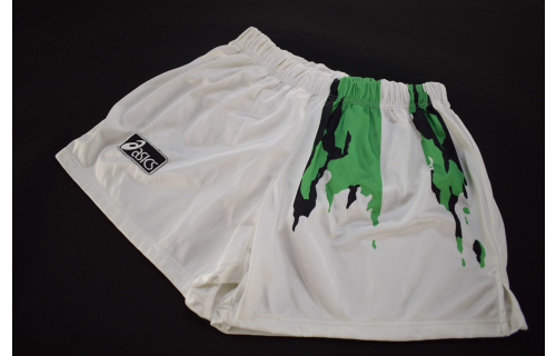 Asics Shorts Short Pant Vintage Laufen Joggen Fussball Soccer Funky 4 XS-S NEU