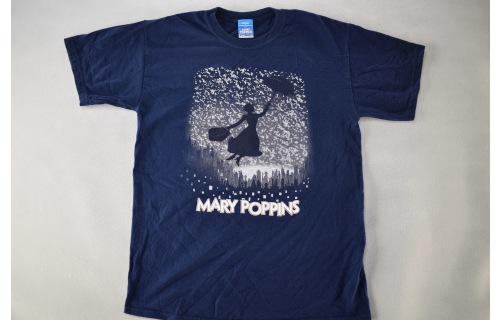 Mary Poppins T-Shirt Disney Movie Promo Comic Film Vintage Musical Mackintosh M