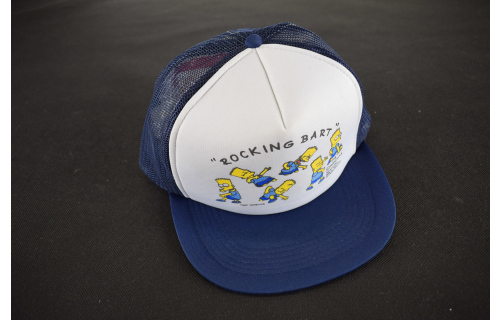The Simpsons Cap Trucker Hat M&uuml;tze Kappe Comic Vintage 90er 1991 Rocking Bart