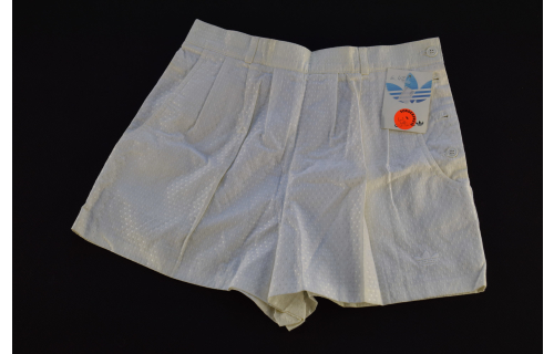 Adidas Shorts Short kurze Hose Sport Pant Vintage Yugoslavia Weiß 80er 80s D 42 NEU