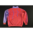 SK Sport Pullover Sweatshirt Sweater Vintage Winter Ski 80s 80er Funky Rosa XS