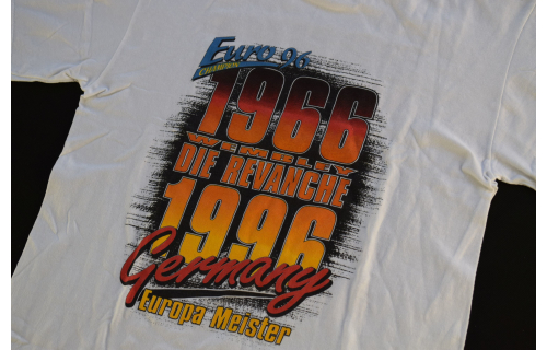 Deutschland Europameister T-Shirt Trikot Jersey EM 1996 96 Weiß Maglia Camiseta 90s M