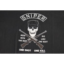 SNIPER Vintage T-Shirt Miltary Soldiers Soldat Scharfschütze 1986 80er USA XL