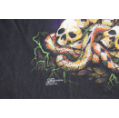 Zip It London Animal Print T-Shirt Schlange Snake Skull Moon 1990 90s 90er ca. L