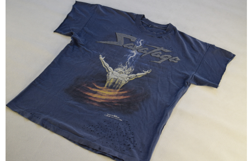 Savatage T-Shirt Tour Concert Heavy Metal 1996 90s 90er Distressed Vintage L-XL