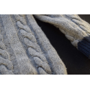 Best Company Strick Pullover Pulli Sweatshirt Knit Sweater Wolle Wool Grau Gr. L