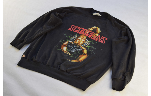 Scorpions Pullover Sweat Shirt Sweater 1988 Tour 80s Hard Rock Metal Vintage L