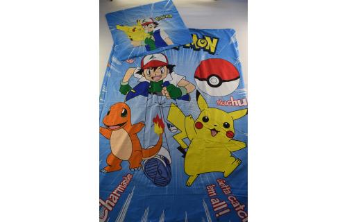 Pokemon Bed Sheets Bett Wäsche Vintage 1998 Bezug Nintendo Card Comic 90er 90s