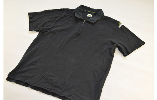 Adidas Polo T-Shirt Vintage Short sleeve Casual Equipment Schwarz Black XXL 2XL