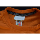 Adidas T-Shirt TShirt Vintage 90er 90s Trefoil Graphik Casual Fashion Orange 6 M