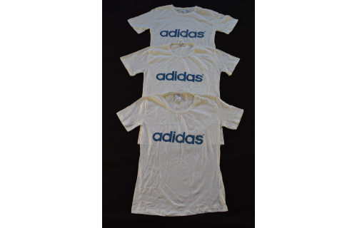 3x Adidas T-Shirt Vintage Deadstock 70er 70s 80s Fehlprints Misprint Slim XS NEU