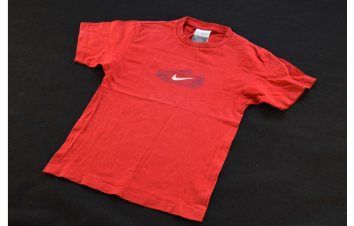 Nike T-Shirt Trikot Vintage Waffle Sneaker Schuhe Trainer Rot Red 140-152 Kids M