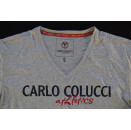 Carlo Colucci T-Shirt TShirt Oldschool Graphik Casual Hip Hop Spellout V-Neck XL