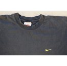 Nike T-Shirt TShirt Vintage Distressed Sport Check Logo Casual Blau Blue Gr. M