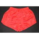 Shorts Short Sprinter Pant Vintage Deadstock Nylon Glanz Shiny Rot 80er S-M NEU