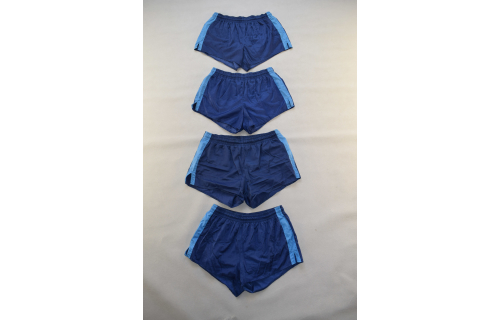 4x Shorts kurze Hose Pant Trouser Vintage Sport Glanz Shiny Blau Bundeswehr 6 M