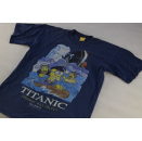 The Simpsons T- Shirt Bart Homer Titanic 1998 VTG Tee...