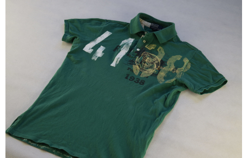 Polo T-Shirt Ralph Lauren Rugby PRL 1967 Wisconsin Sportsman Elk Grün Green M