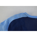 Adidas T Shirt Leibchen Mesh Durchsichtig see through Vintage Blau Blue 4 XS