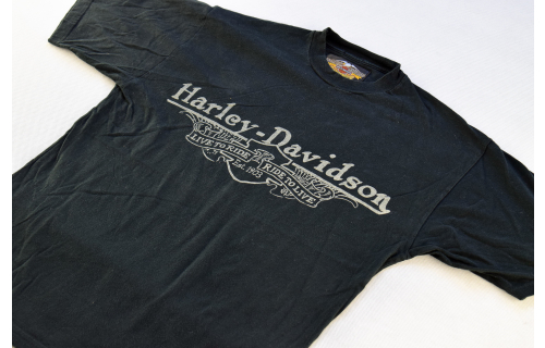 Harley Davidson T-Shirt Motor Rad Bike Cycles Live to ride Ride to live Italy S