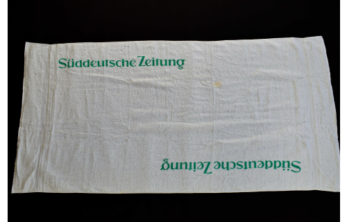 Süddeutsche Zeitung Strand Hand Tuch Beach Towel Vintage Deadstock SZ München