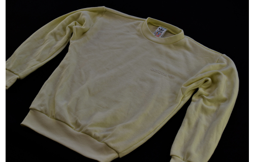 Adidas Pullover Sweatshirt Sweater Jumper Vintage Hong Kong 80s 80er  Gelb D 152