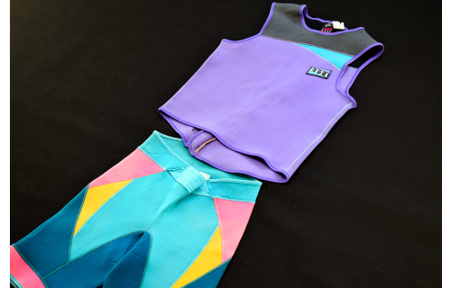 Nike Schwimm Anzug Surf Jump Swim Suit Aqua Gear Wear 90er 90s VTG Vintage S-M