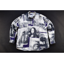 Mona Lisa Hemd Shirt All Over Print Art Kunst Bild VTG...