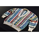 Cardigan Strick Jacke Pullover Multicolour Sweatshirt...