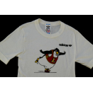 Adidas T-Shirt Vintage Deadstock 80er 80s Pinguin Ice Skating Eis Lauf Kids 140