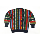 Strick Pullover Pulli Sweater Hipster Sweatshirt Vintage 90er Grafik Graphik M