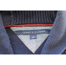 Tommy Hilfiger Strick Pullover Sweater Pulli Sweatshirt Blau Kragen Casual Gr. L