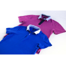 2x Massimo Dutti Polo T-shirt Oberteil Top Lila Blau...