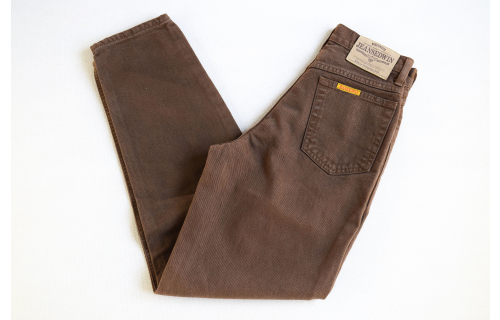 Edwin Jeans Hose Newton Slim Vintage Distressed Used Japan Grau Braun W 38 L 34
