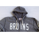 NHL Boston Bruins Pullover Jacke Kapuze Hoodie Sweater Jacket Vintage Look XXL
