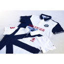 2x Tommy Hilfiger Polo T-Shirt Hemd Rugby Casual Blau...