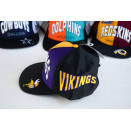 Minnesota Vikings Cap Snapback Mütze Hat Vintage 90er 90s Spellout NFL Football  #18 New old Stock NOS American