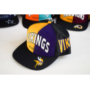 Minnesota Vikings Cap Snapback Mütze Hat Vintage 90er 90s Spellout NFL Football  #18 New old Stock NOS American